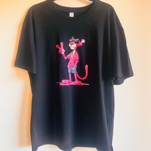 Pink Panther Peace Sign Size XL T-Shirt – Cool Retro Cartoon Tee